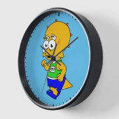 Illustration eines Triceratops Runners. Uhr (Winkel)