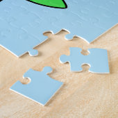 Illustration eines Tyrannosaurus Rex Food Kellners Puzzle (Seite)