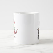 Illustration eines Tyrannosaurus Rex Koch Cooking. Jumbo-Tasse (Vorderseite)