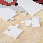 Illustration eines Tyrannosaurus Rex Koch Cooking. Puzzle (Seite)