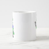Illustration eines Tyrannosaurus Rex Metzgers. Jumbo-Tasse (Vorderseite)