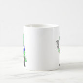 Illustration eines Tyrannosaurus Rex Metzgers. Kaffeetasse (Mittel)