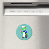 Illustration eines Tyrannosaurus Rex Metzgers. Magnet (In Situ (Geschirrspüler))