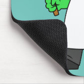 Illustration eines Tyrannosaurus Rex Metzgers. Mousepad (Ecke)