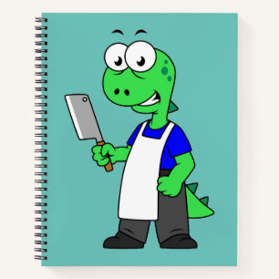 Illustration eines Tyrannosaurus Rex Metzgers. Notizblock