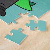 Illustration eines Tyrannosaurus Rex Metzgers. Puzzle (Seite)