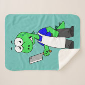 Illustration eines Tyrannosaurus Rex Metzgers. Sherpadecke (Vorderseite (Horizontal))