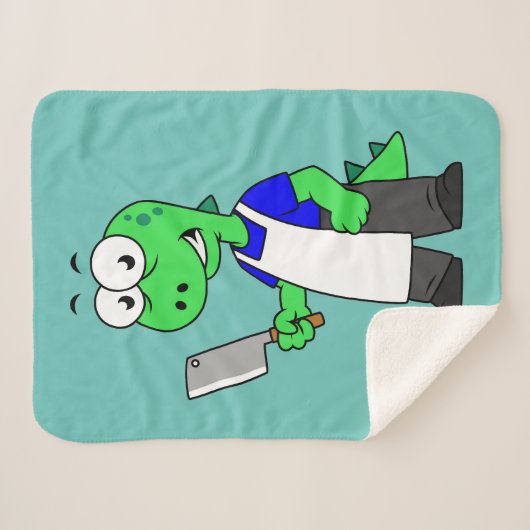 Illustration eines Tyrannosaurus Rex Metzgers. Sherpadecke (Vorderseite (Horizontal))