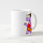 Illustration eines Tyrannosaurus Rex Rettungsschwi Jumbo-Tasse (Vorderseite Rechts)