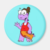 Illustration eines Tyrannosaurus Rex Rettungsschwi Magnet (Vorne)
