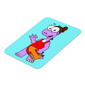 Illustration eines Tyrannosaurus Rex Rettungsschwi Magnet (Linke Seite)