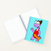 Illustration eines Tyrannosaurus Rex Rettungsschwi Notizblock (Innenseite)