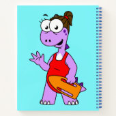 Illustration eines Tyrannosaurus Rex Rettungsschwi Notizblock (Rückseite)