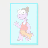 Illustration eines Tyrannosaurus Rex Rettungsschwi Post-it Klebezettel (Vorderseite)