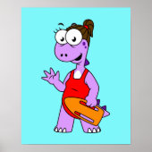 Illustration eines Tyrannosaurus Rex Rettungsschwi Poster (Vorne)