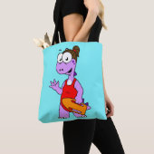 Illustration eines Tyrannosaurus Rex Rettungsschwi Tasche (Von Nahem)