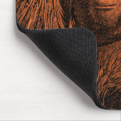 Illustration eines Vintage-Orang-Utans - Affe Mousepad (Ecke)