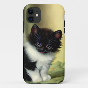 Illustration eines Vintage-Smoking-Kittens Case-Mate iPhone Hülle
