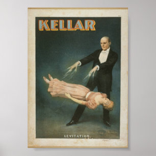 Illustration eines Vintage-Zauberers Poster
