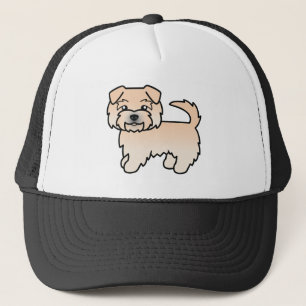 Illustration eines Wheaten Norfolk Terrier Cartoon Truckerkappe