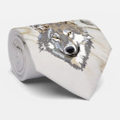 Illustration eines Wolfs Krawatte (Gerollt)