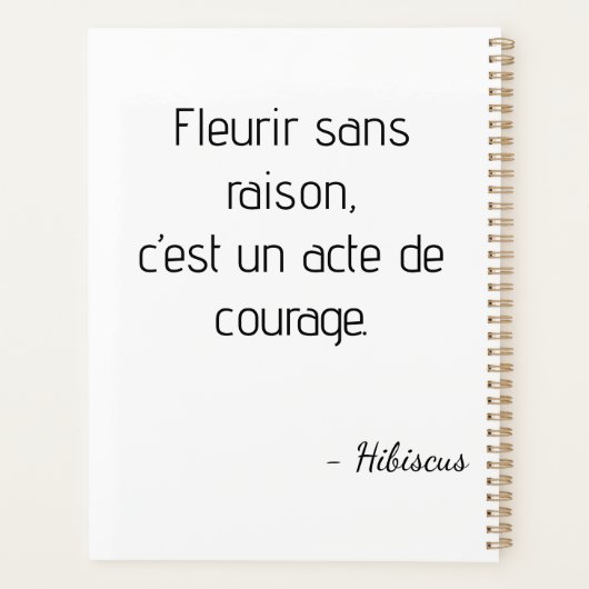 Illustration florale rose planer (Rückseite)