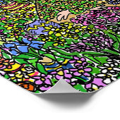 Illustration Florist oder Blume Poster (Ecke)