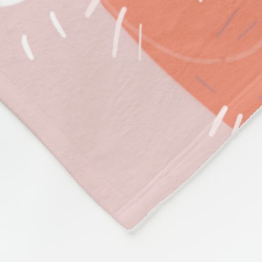 Illustration Fox Riechen Blume Personalisiert Fleecedecke (Ecke)