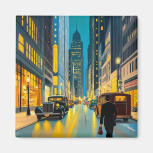 Illustration für City Streets Magazine Magnet