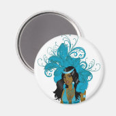 Illustration für das Karnevalskostüm von Las Vegas Magnet (Vorderseite/Rückseite)