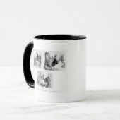 Illustration für 'den Wolf und das Lambb Tasse (Vorderseite Links)