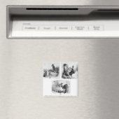 Illustration für "Der Wolf und das Lamb" Magnet (In Situ (Geschirrspüler))