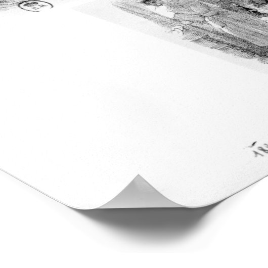 Illustration für "Der Wolf und das Lamb" Poster (Ecke)