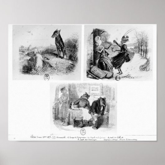 Illustration für "Der Wolf und das Lamb" Poster (Vorne)