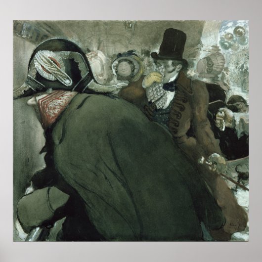 Illustration für die Nase von Nikolai Gogol Poster (Vorne)