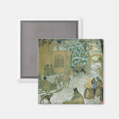 Illustration für "Dubrovsky" von Alexander Pushkin Magnet (Vorderseite/Rückseite)