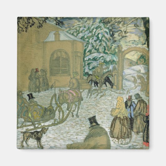 Illustration für "Dubrovsky" von Alexander Pushkin Magnet (Vorne)