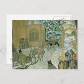 Illustration für "Dubrovsky" von Alexander Pushkin Postkarte (Vorne/Hinten)