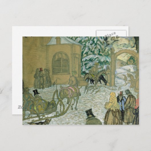 Illustration für "Dubrovsky" von Alexander Pushkin Postkarte (Vorne/Hinten)