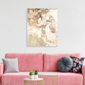 Illustration für eine Märchen Leinwanddruck (Insitu (Wohnzimmer))