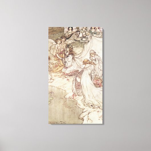 Illustration für eine Märchen Leinwanddruck (Vorderseite)