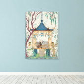 Illustration für "Fetes Galantes" von Paul Verlain Leinwanddruck (Insitu (Holzboden))