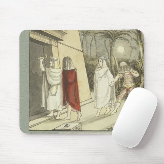 Illustration für Mozart "Zauberflöte", 1845 Mousepad (Mit Mouse)