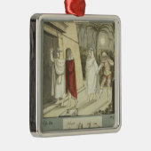 Illustration für Mozart "Zauberflöte", 1845 Silbernes Ornament (Rechts)