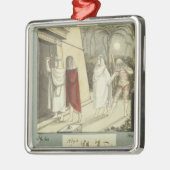 Illustration für Mozart "Zauberflöte", 1845 Silbernes Ornament (Links)