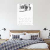 Illustration für "Rot und Schwarz" Leinwanddruck (Insitu (Schlafzimmer))