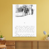 Illustration für "Rot und Schwarz" Leinwanddruck (Insitu (Wohnzimmer))