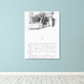 Illustration für "Rot und Schwarz" Leinwanddruck (Insitu (Holzboden))