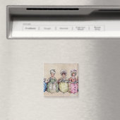 Illustration für 'St. Valentinstag", 1914 Magnet (In Situ (Geschirrspüler))