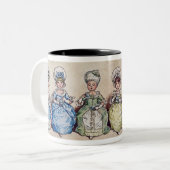 Illustration für "St.-Valentinstag", 1914 Zweifarbige Tasse (Vorderseite Links)